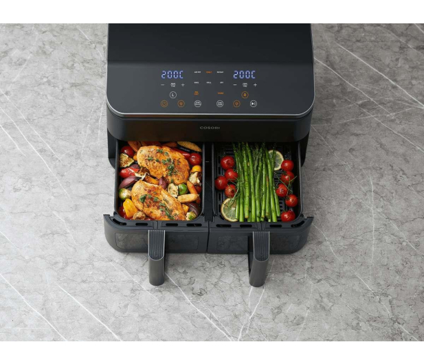 Cosori Air Fryer Dual Basket kosz ceramiczny 8,5L - 1603348 - zdjęcie 9